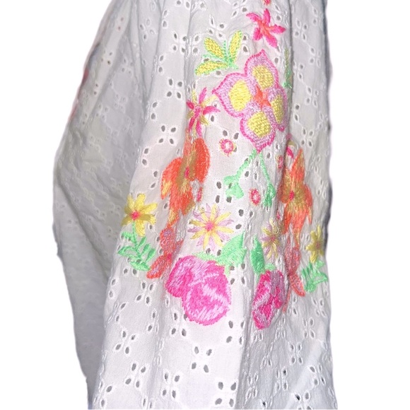 Lilly Pulitzer Morgain White Embroidered Eyelet Top Size XS NWT - Picture 7 of 12